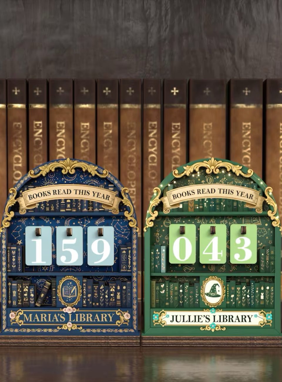 Vintage Book Read Tracker 11 (Green)