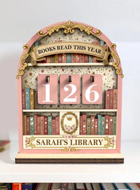 Vintage Book Read Tracker (Pink)