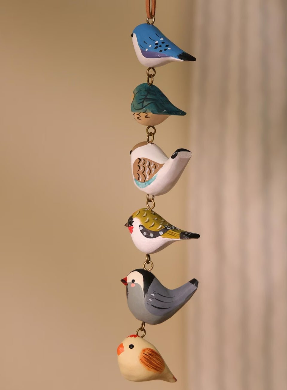 Wooden Bird Ornaments