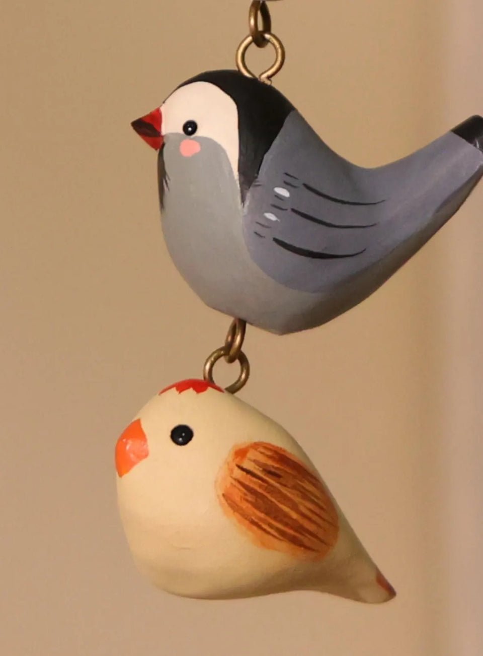 Wooden Bird Ornaments