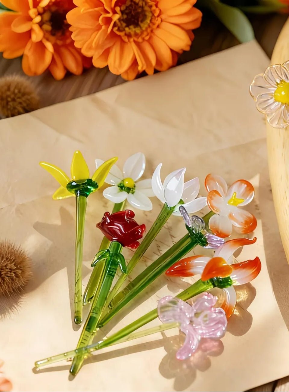 Glass Birth Month Flower