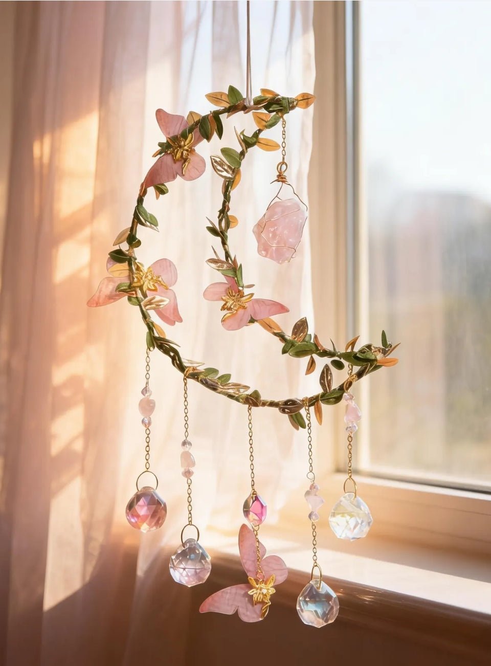 Crystal Moon Suncatcher