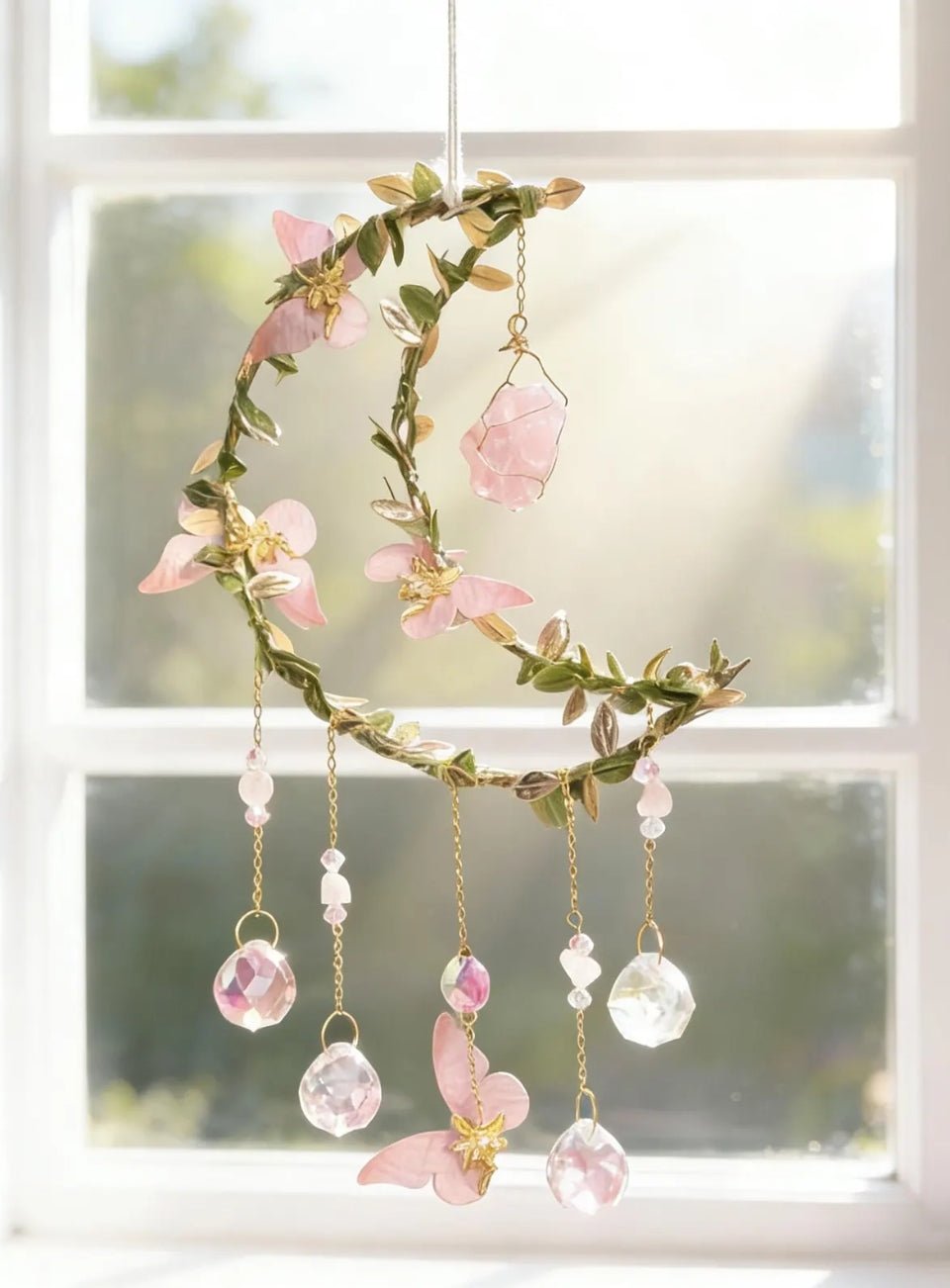 Crystal Moon Suncatcher