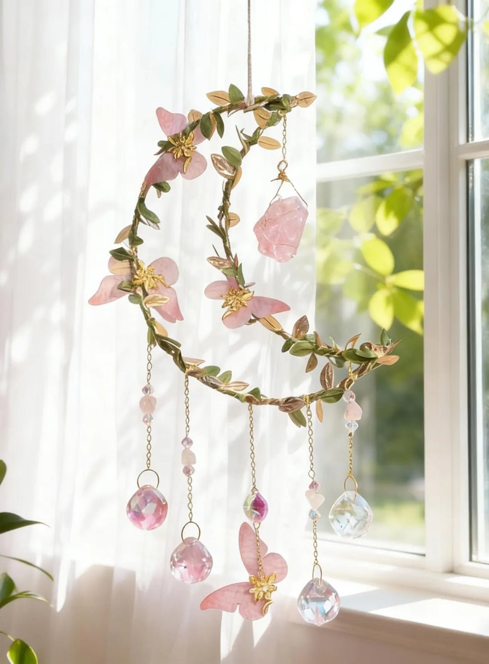 Crystal Moon Suncatcher