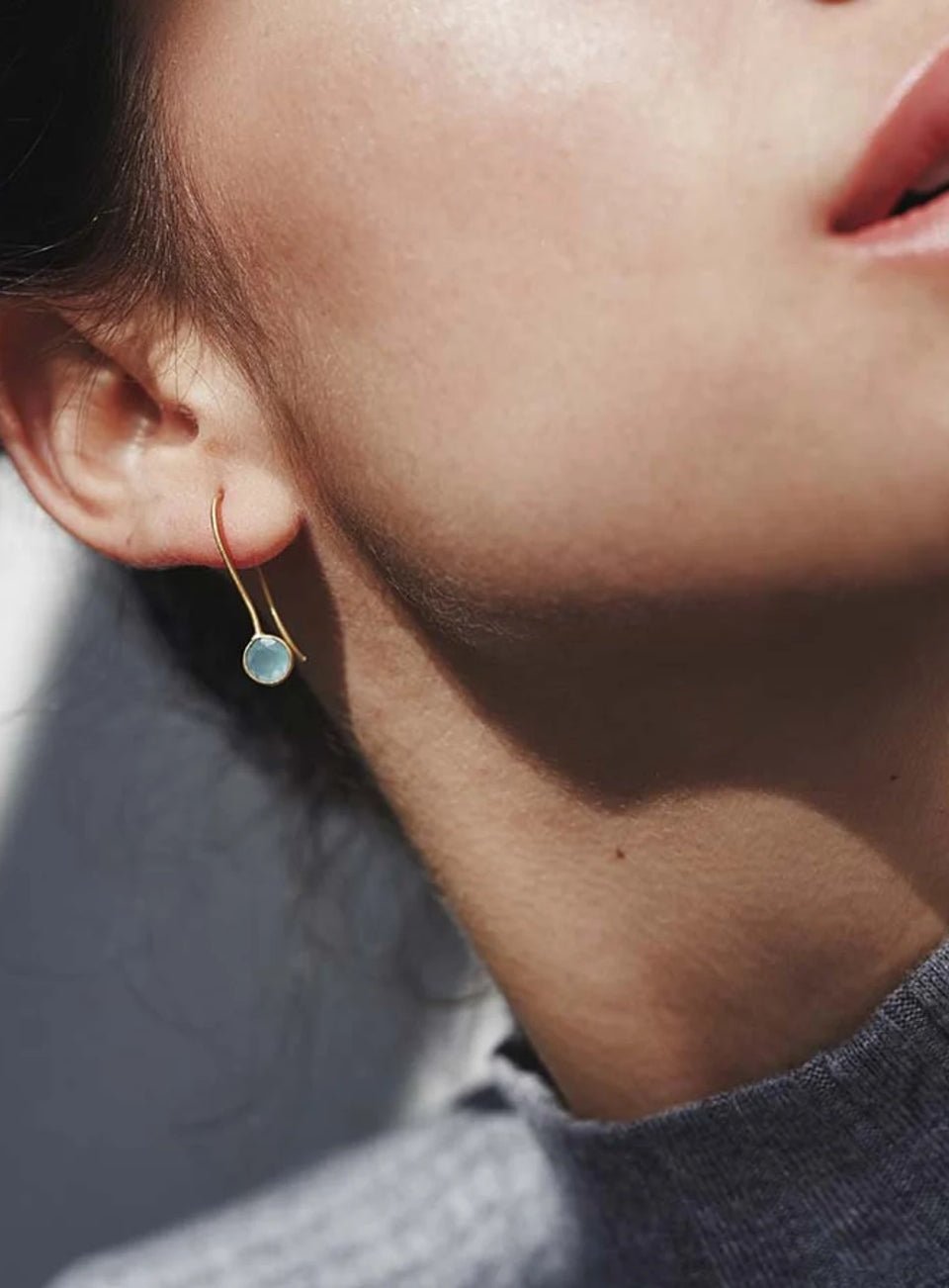 Aquamarine Drop Earrings