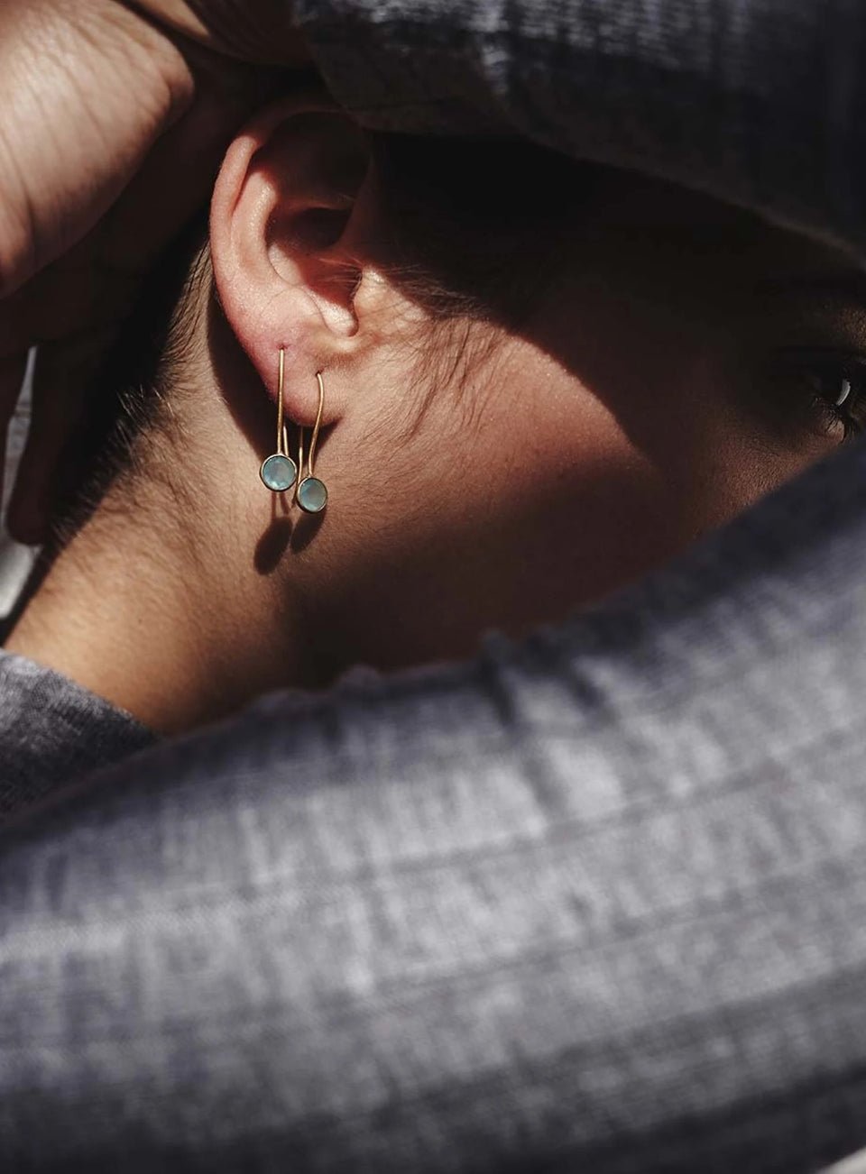 Aquamarine Drop Earrings