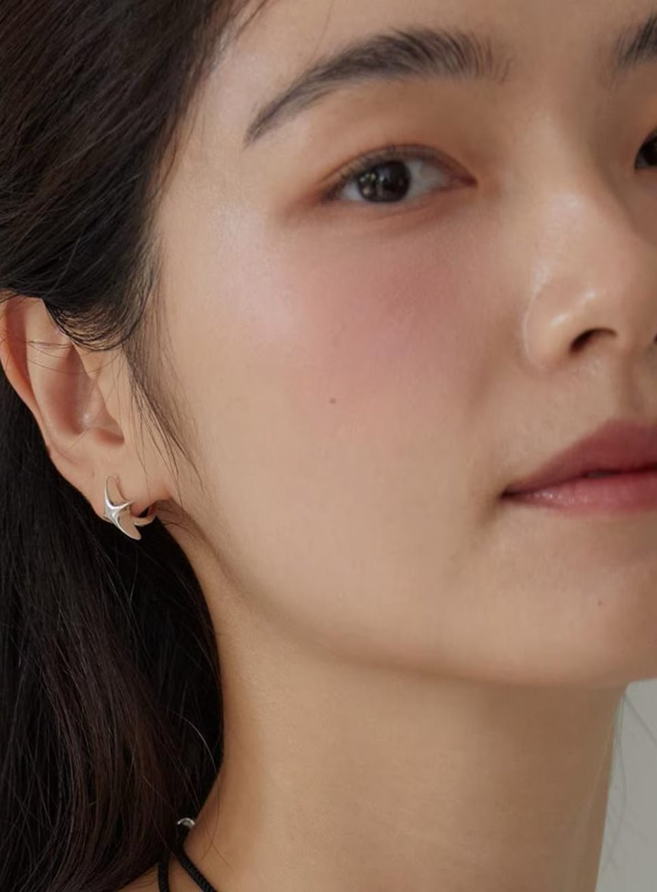 North Star Starburst Huggie Hoop Earrings