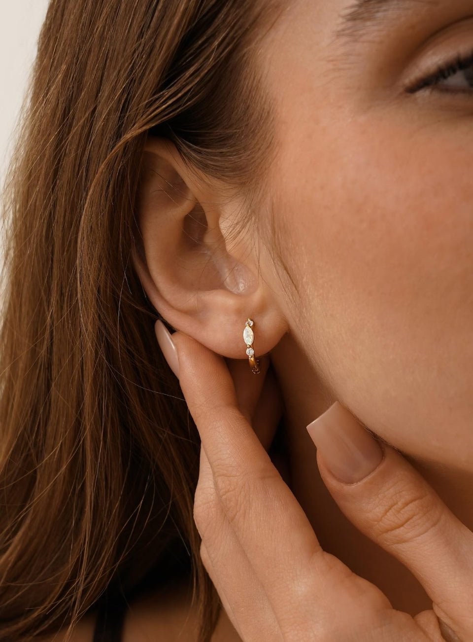 Mini Birthstone Huggie Hoop Earrings
