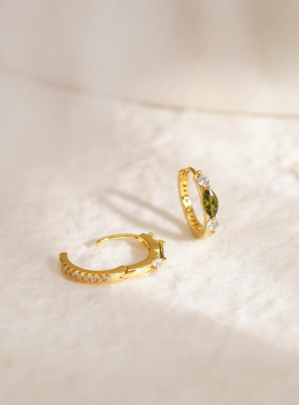 Mini Birthstone Huggie Hoop Earrings