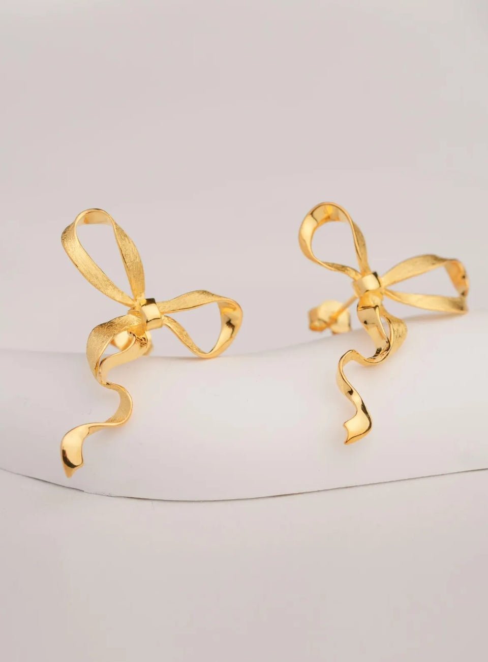 Ribbon Bow Drop Earrings