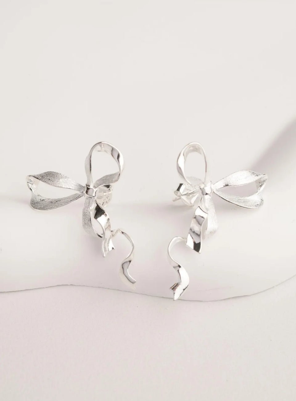 Ribbon Bow Drop Earrings