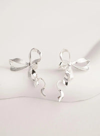 Ribbon Bow Drop Earrings