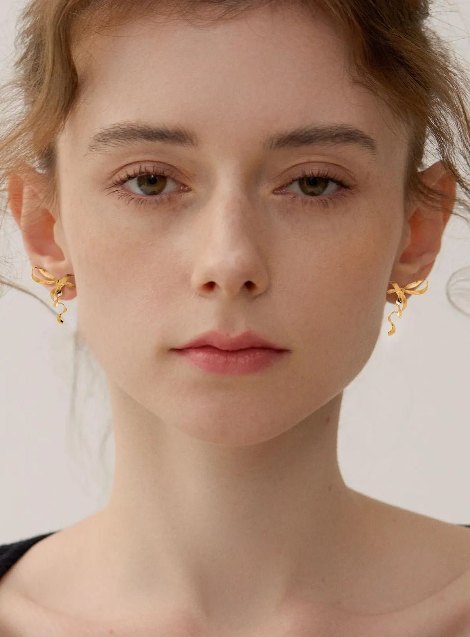 Ribbon Bow Drop Earrings