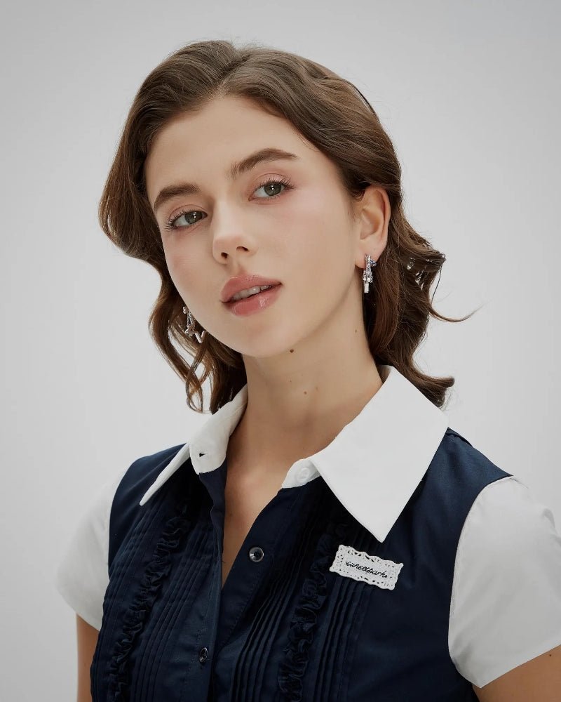 Star Outline Drop Earrings