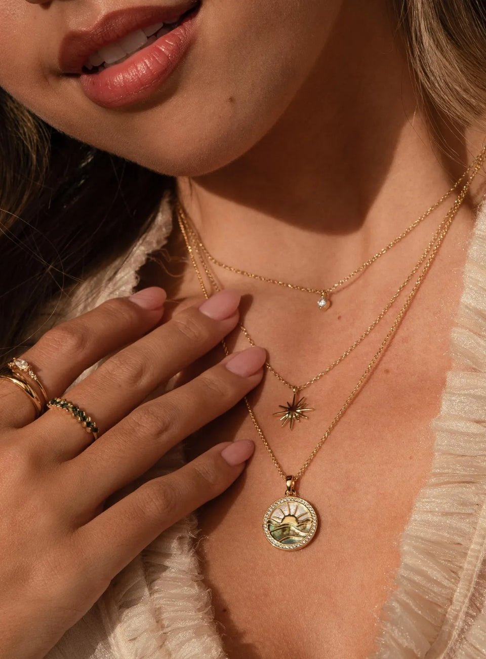 Pearl Sunset Necklace