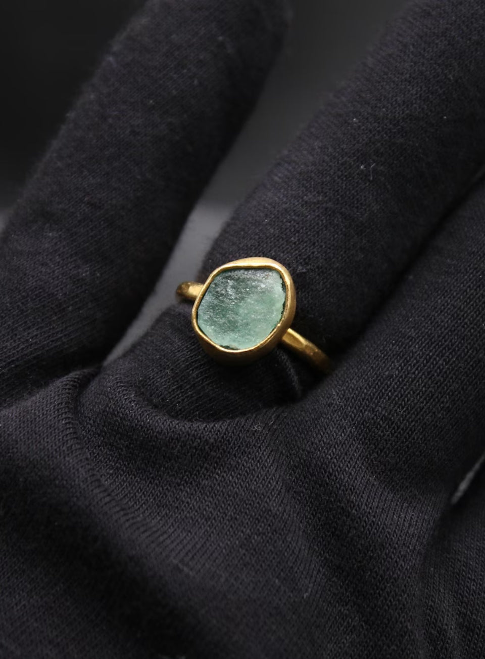 Raw Emerald Ring