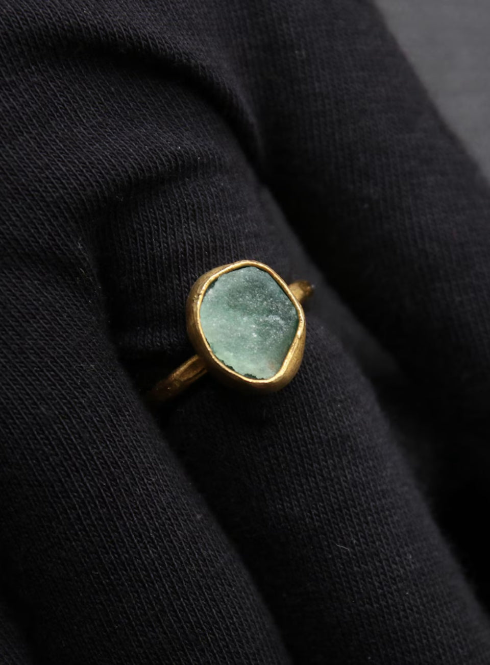 Raw Emerald Ring