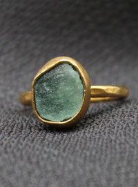 Raw Emerald Ring