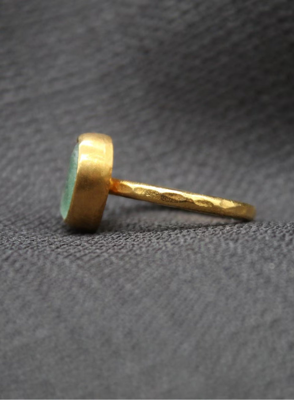 Raw Emerald Ring