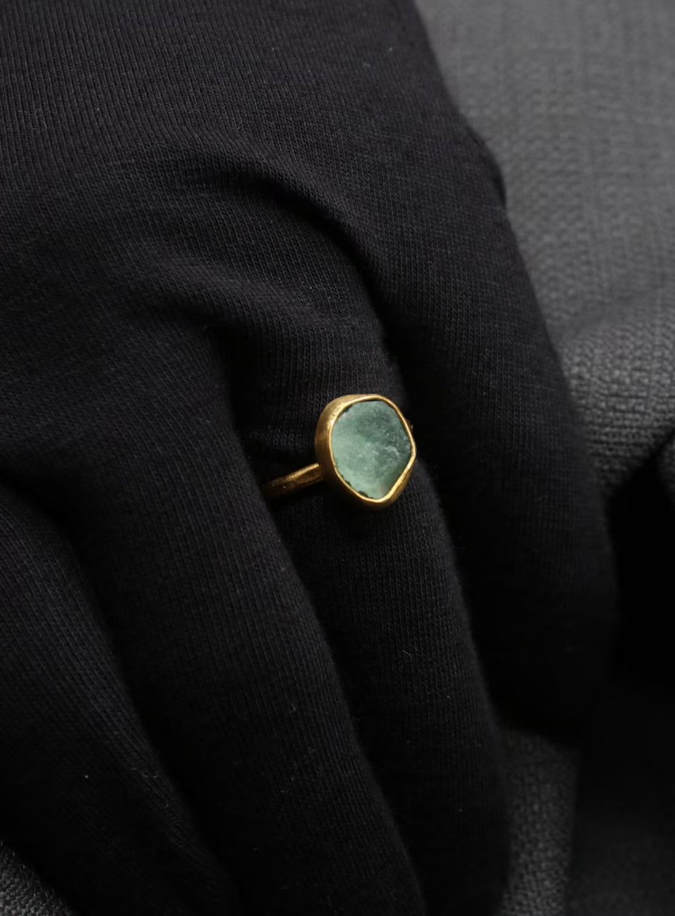Raw Emerald Ring
