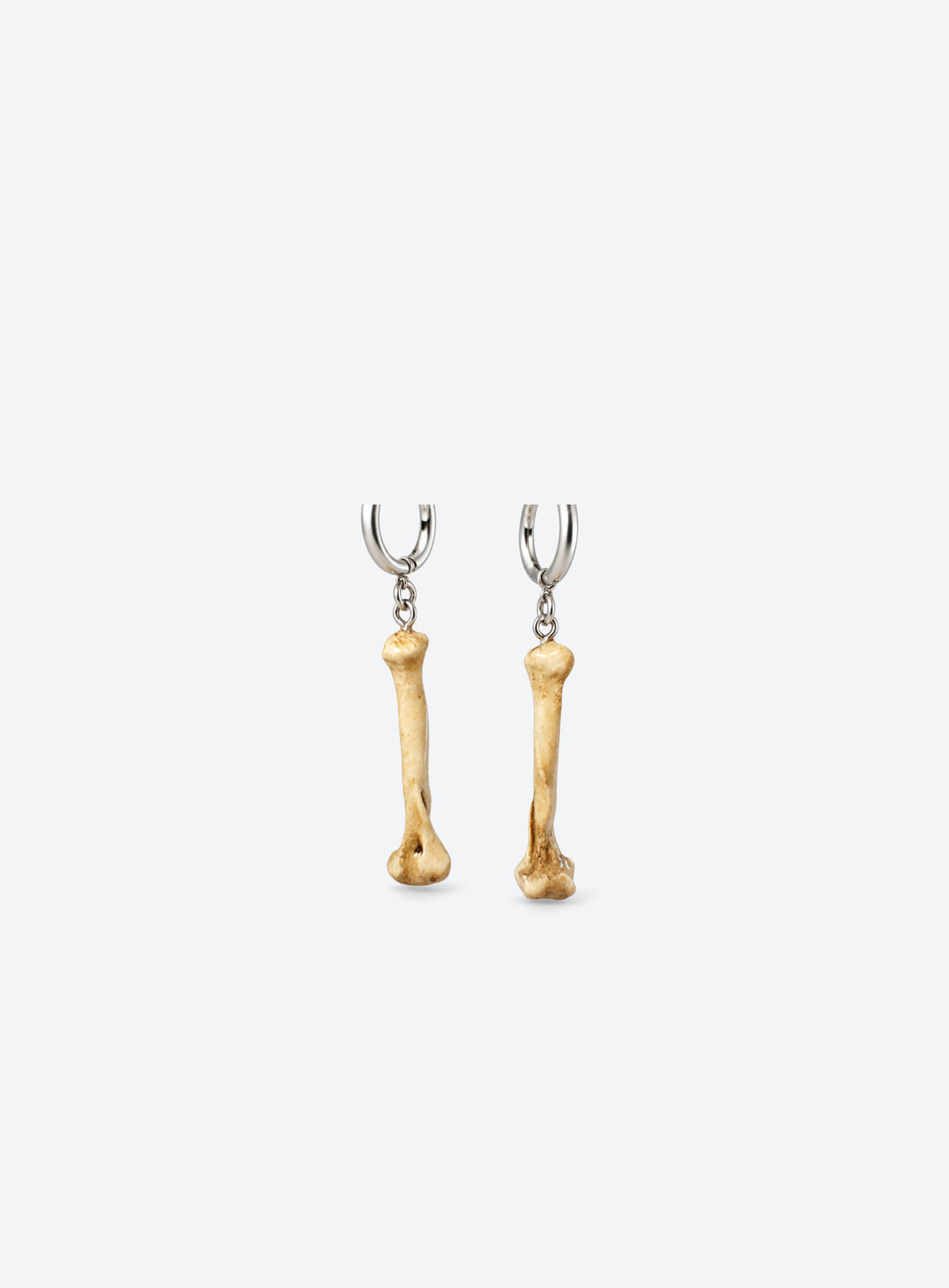 Dust Bone Hoop Earrings