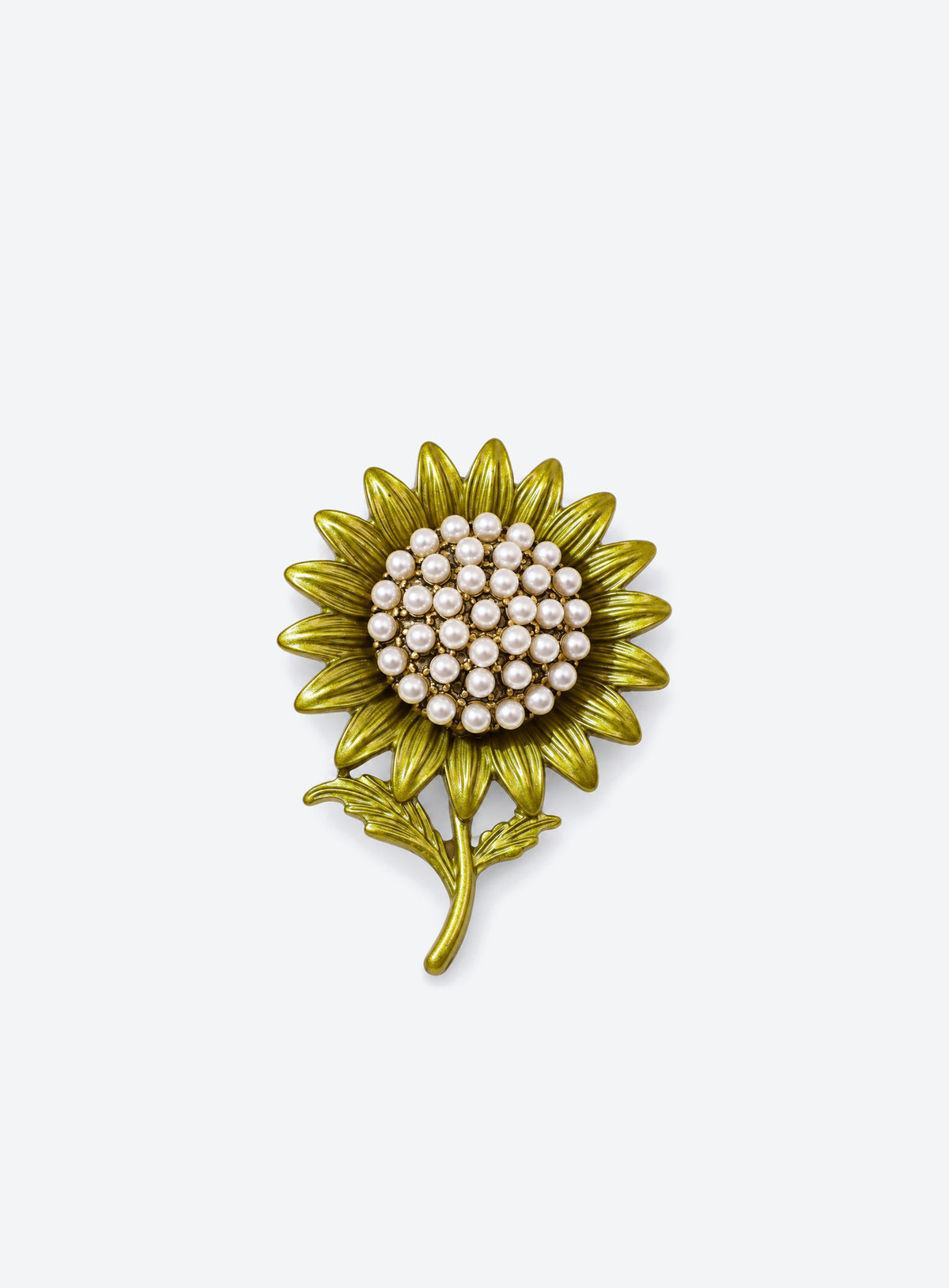 Birth month flower brooch with decorative enamel details (September)