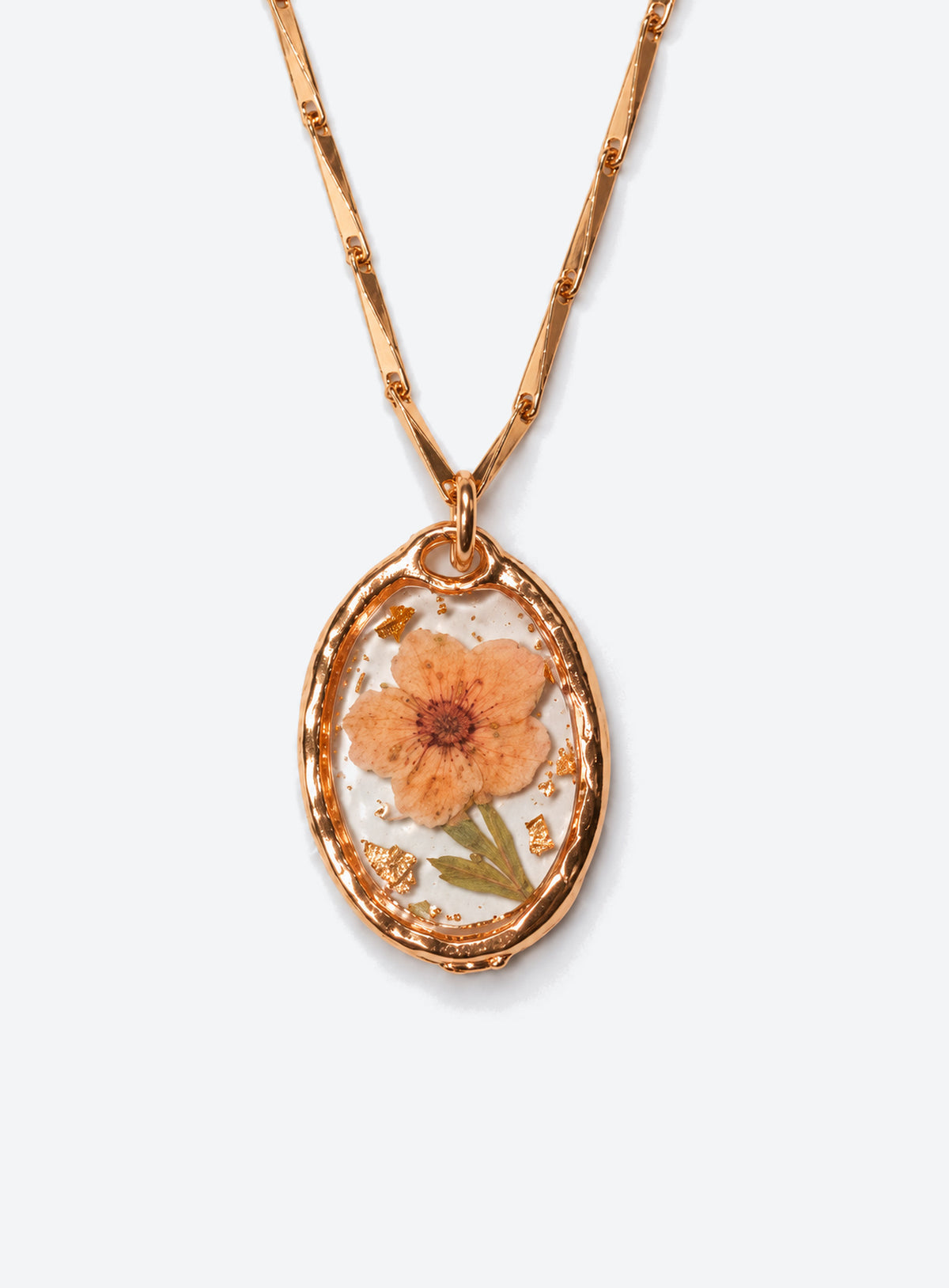 Birth Month Pressed Flower Necklace (April)
