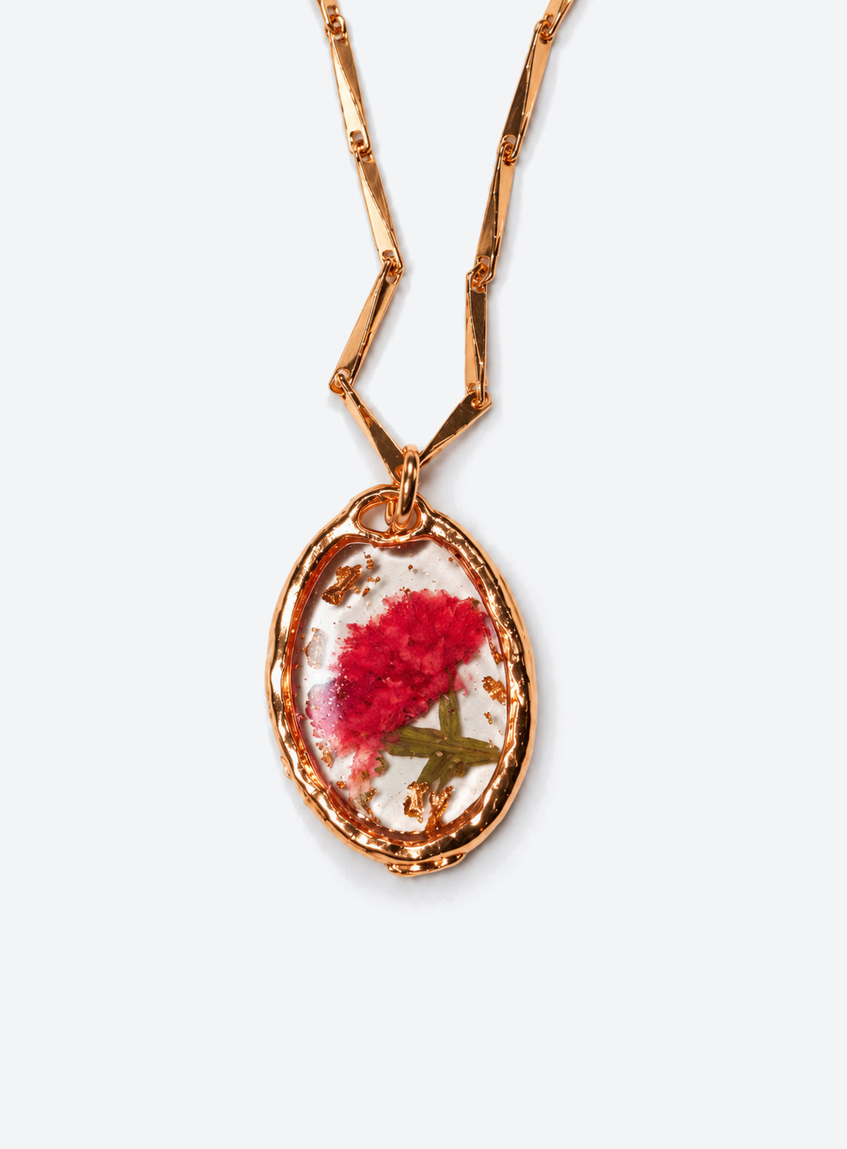 Birth Month Pressed Flower Necklace (June)