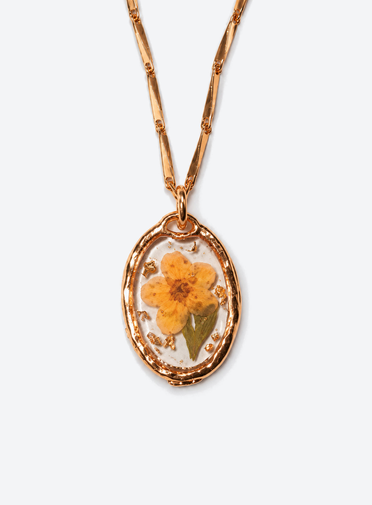 Birth Month Pressed Flower Necklace (March)