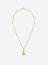 Golden Christmas Tree Necklace