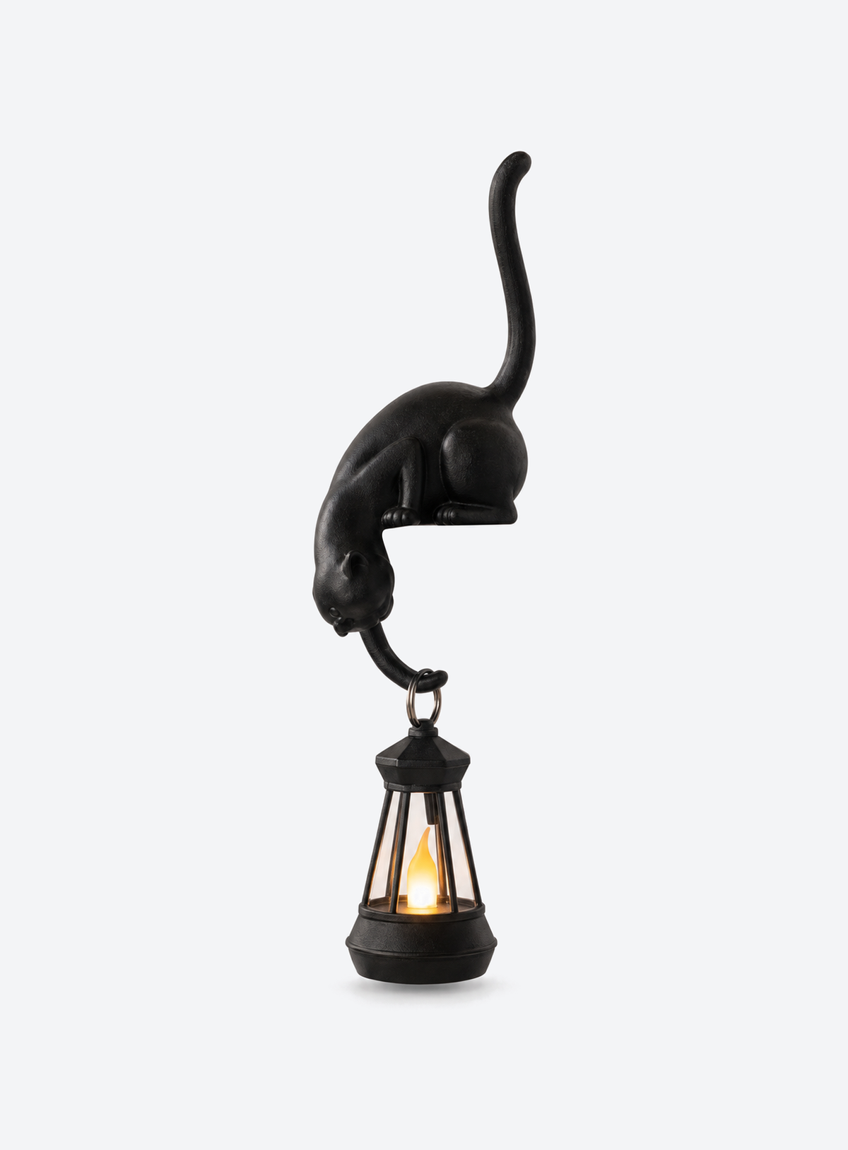 Cat Lantern Shelf Decor