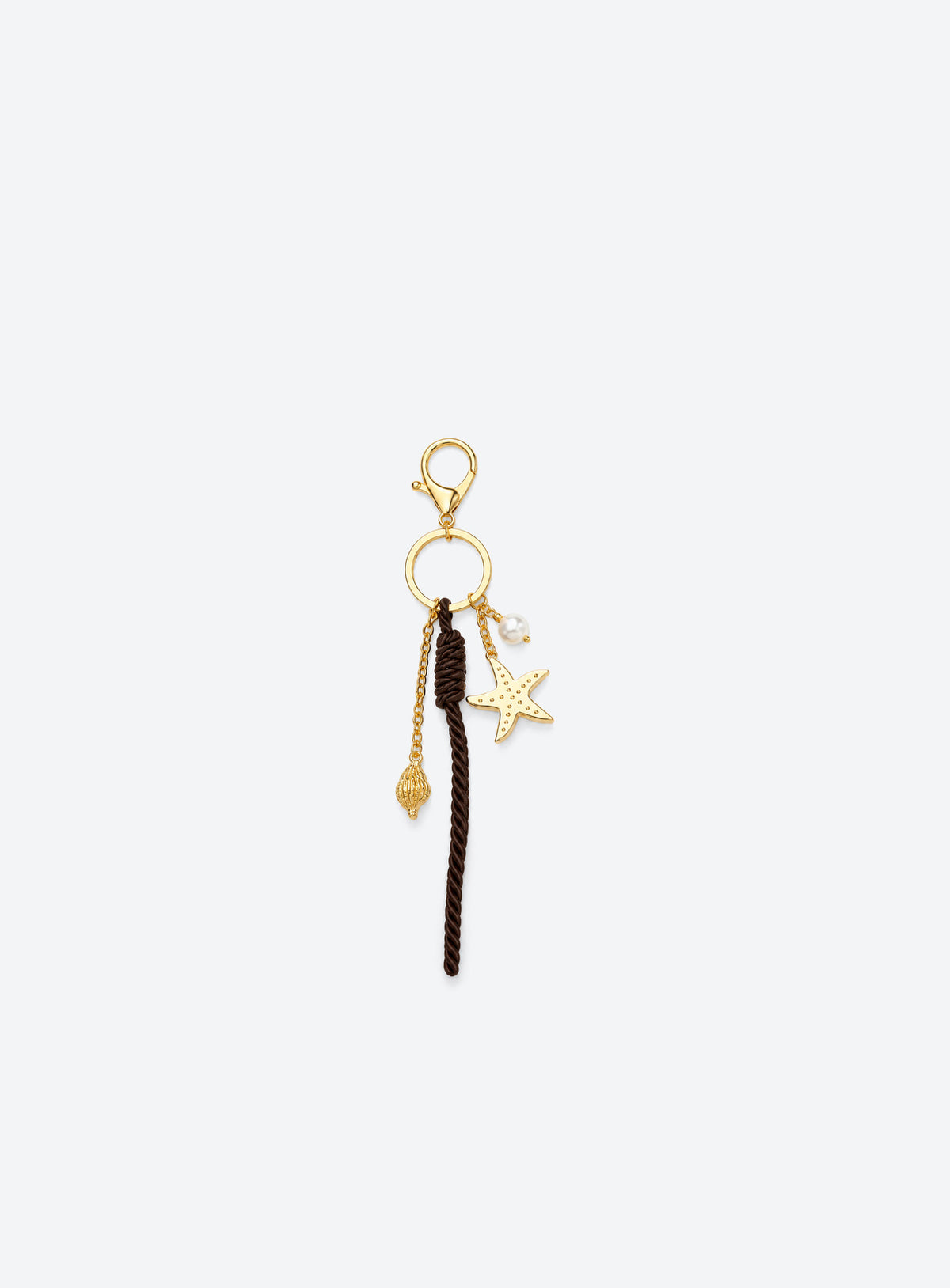 Coastal-style bag charm with its pictured clip or clasp and decorative accents.