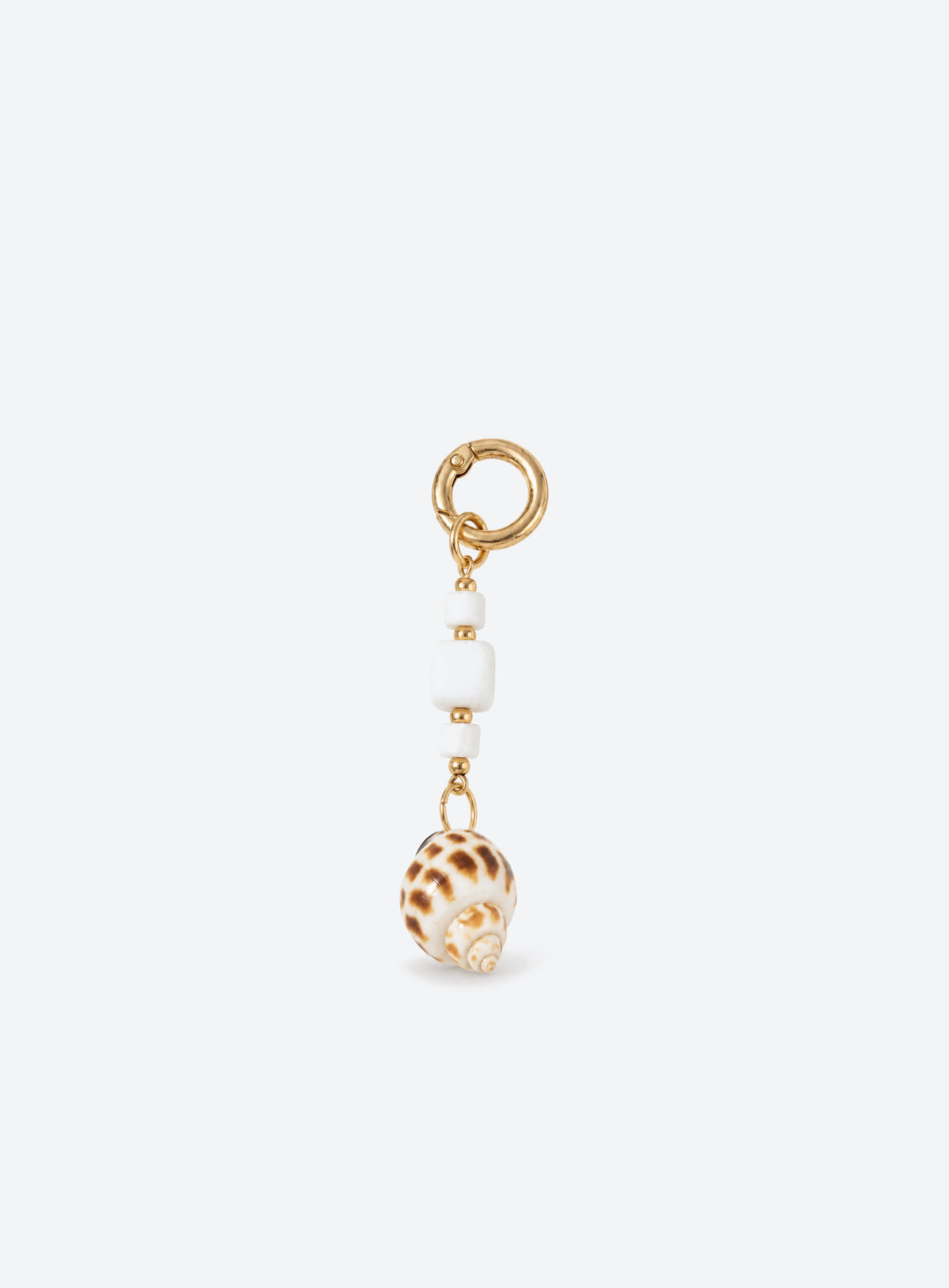 Coastal-style bag charm with its pictured clip or clasp and decorative accents.