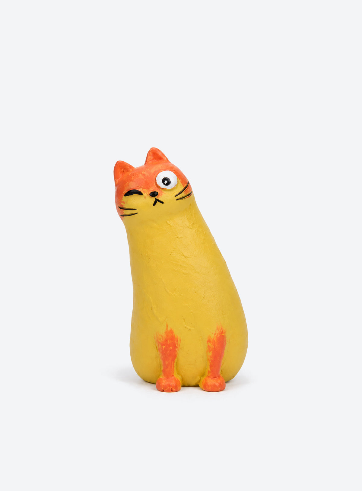 Crooked Cat Resin Figurines (Wink)