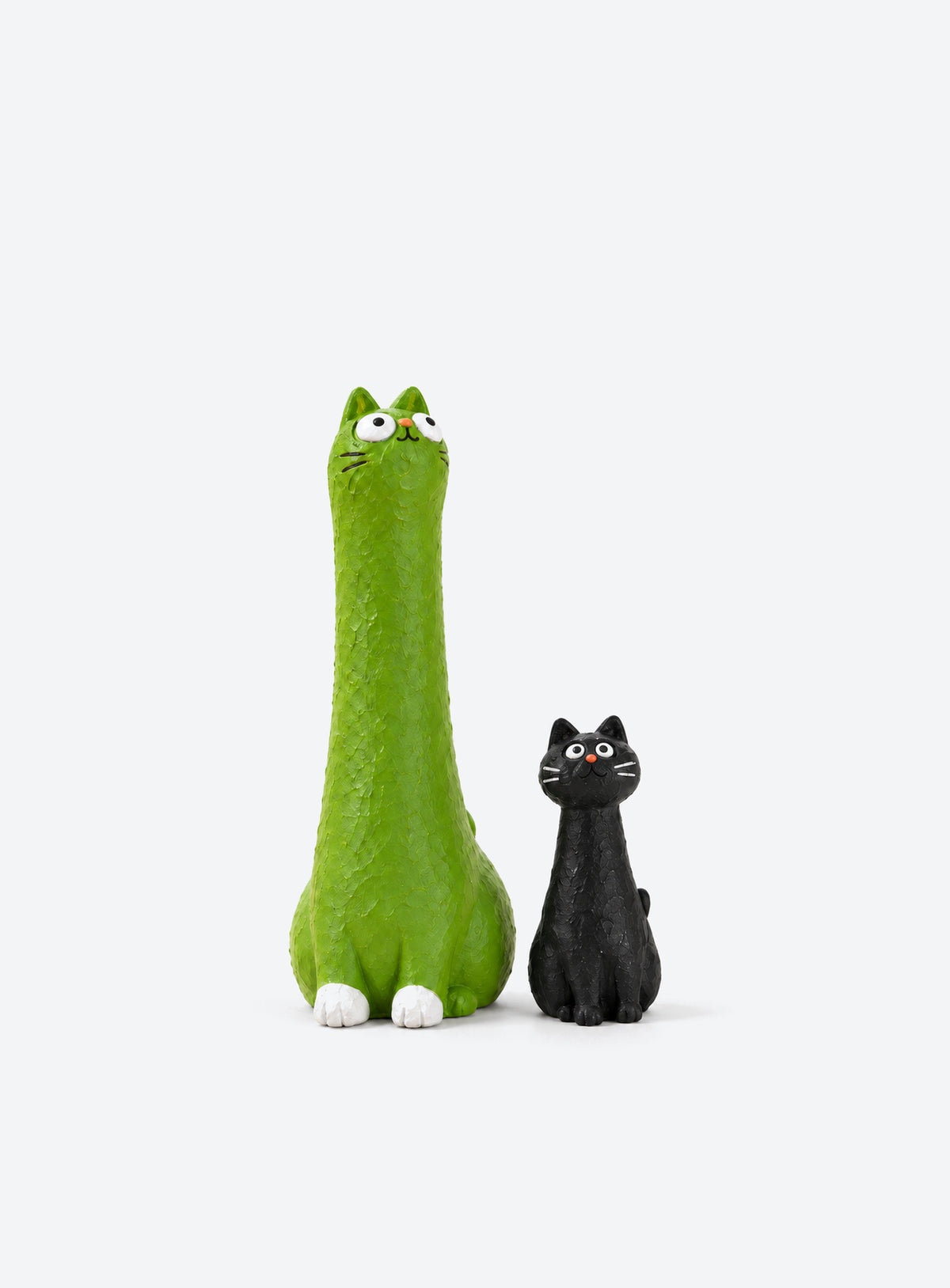 Crooked Cat Resin Figurines