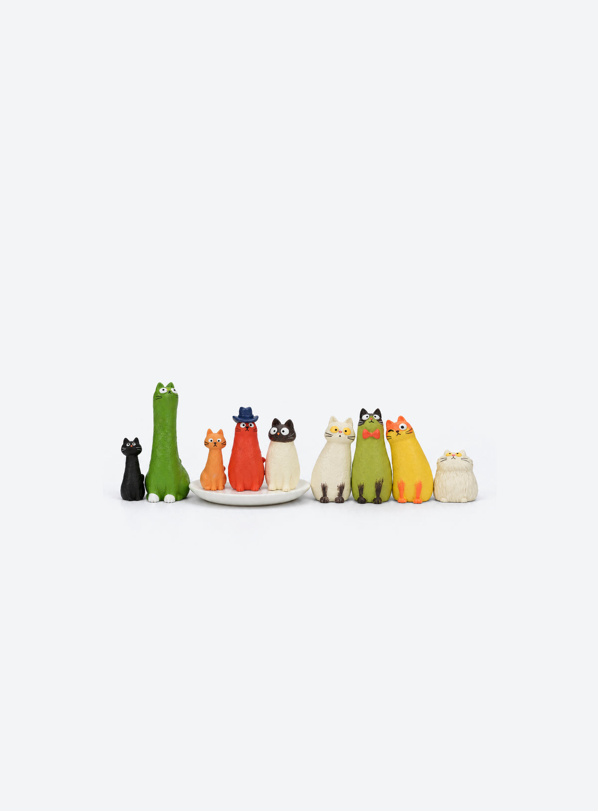 Crooked Cat Resin Figurines (Full Set)