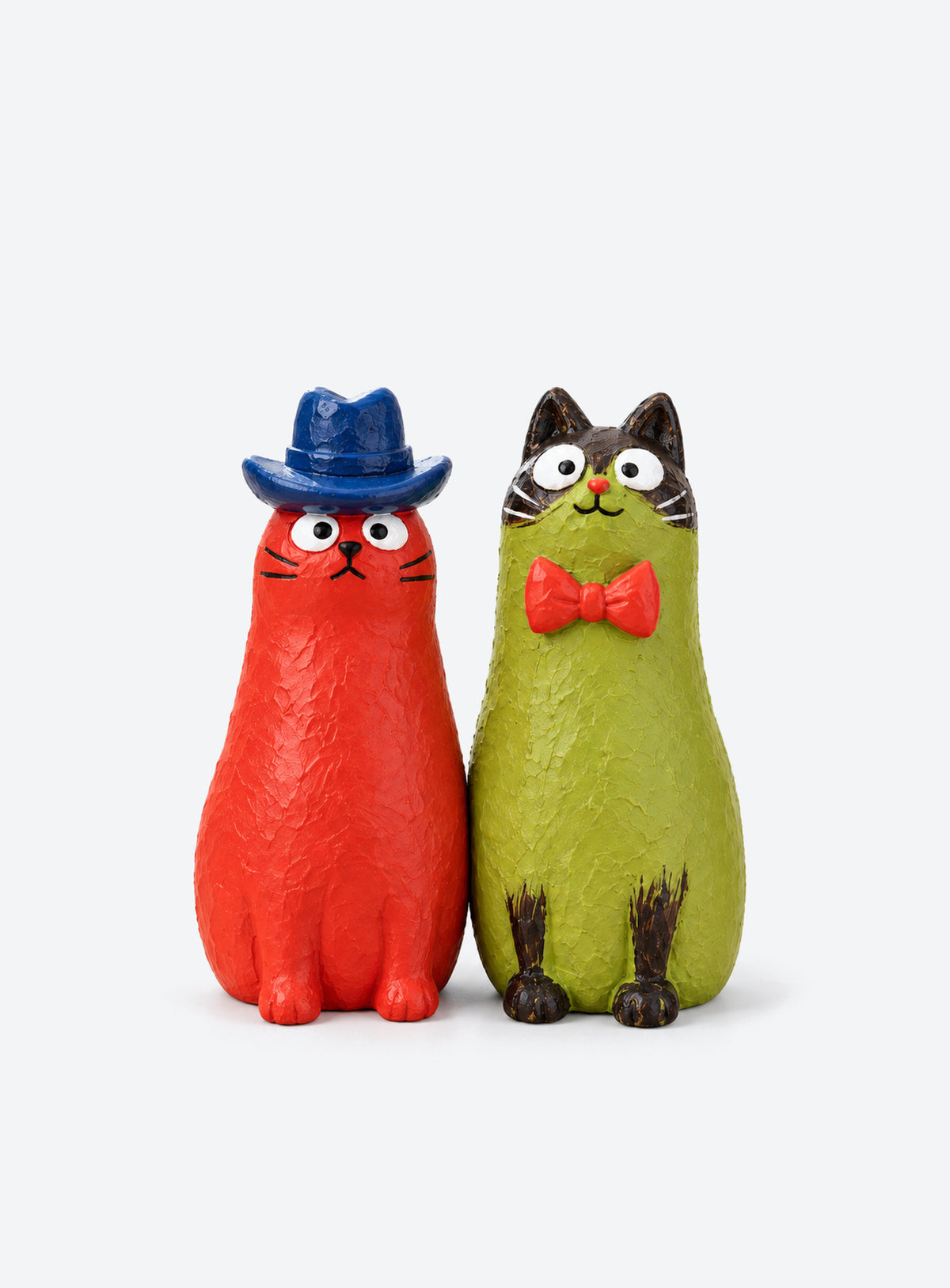 Crooked Cat Resin Figurines