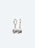 Midnight Skull Hoop Earrings