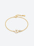 Sterling Silver Mother of Pearl Flower Bracelet