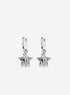 Star Chain Hoop Earrings