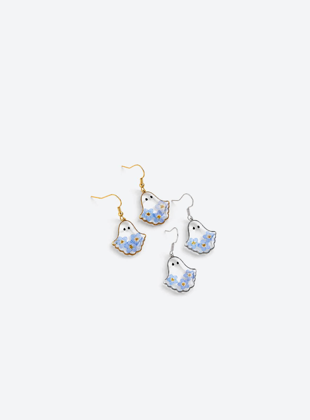 Forget Me Not Ghost Earrings