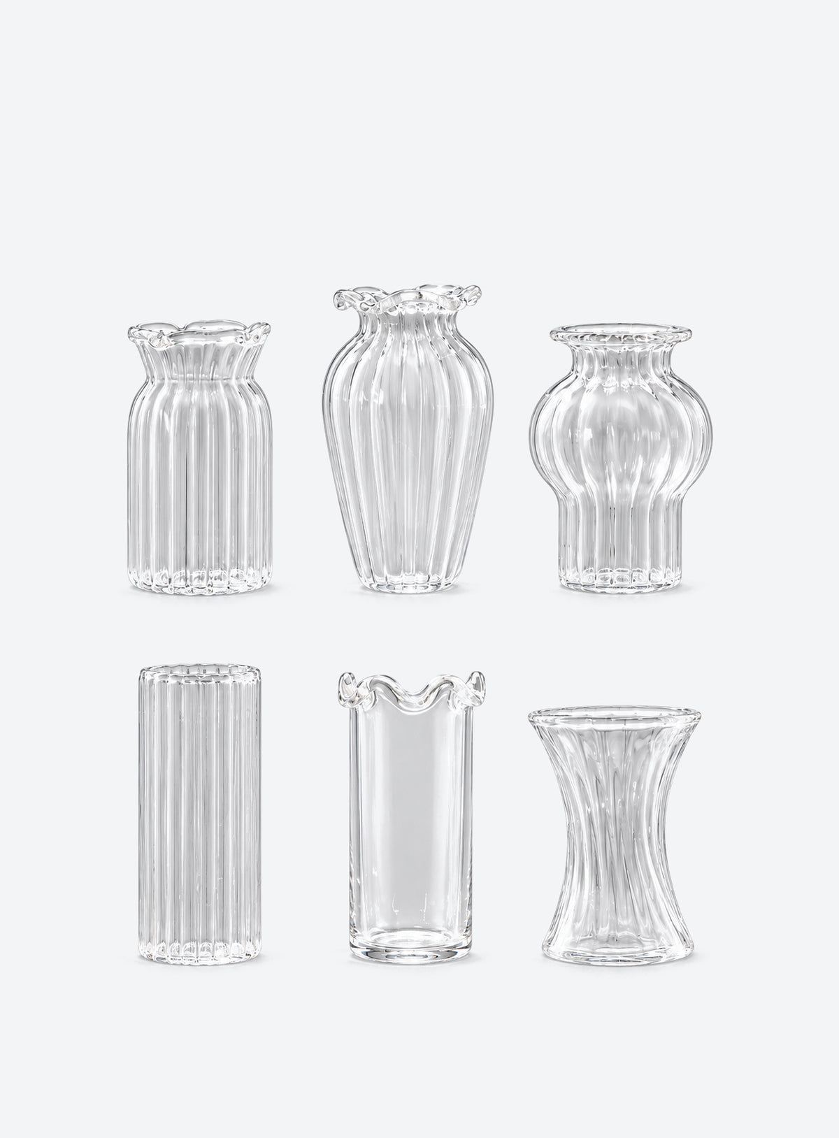 Glass Birth Month Flower Vase