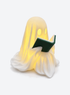 White ghost reading green book with LED tealight lantern