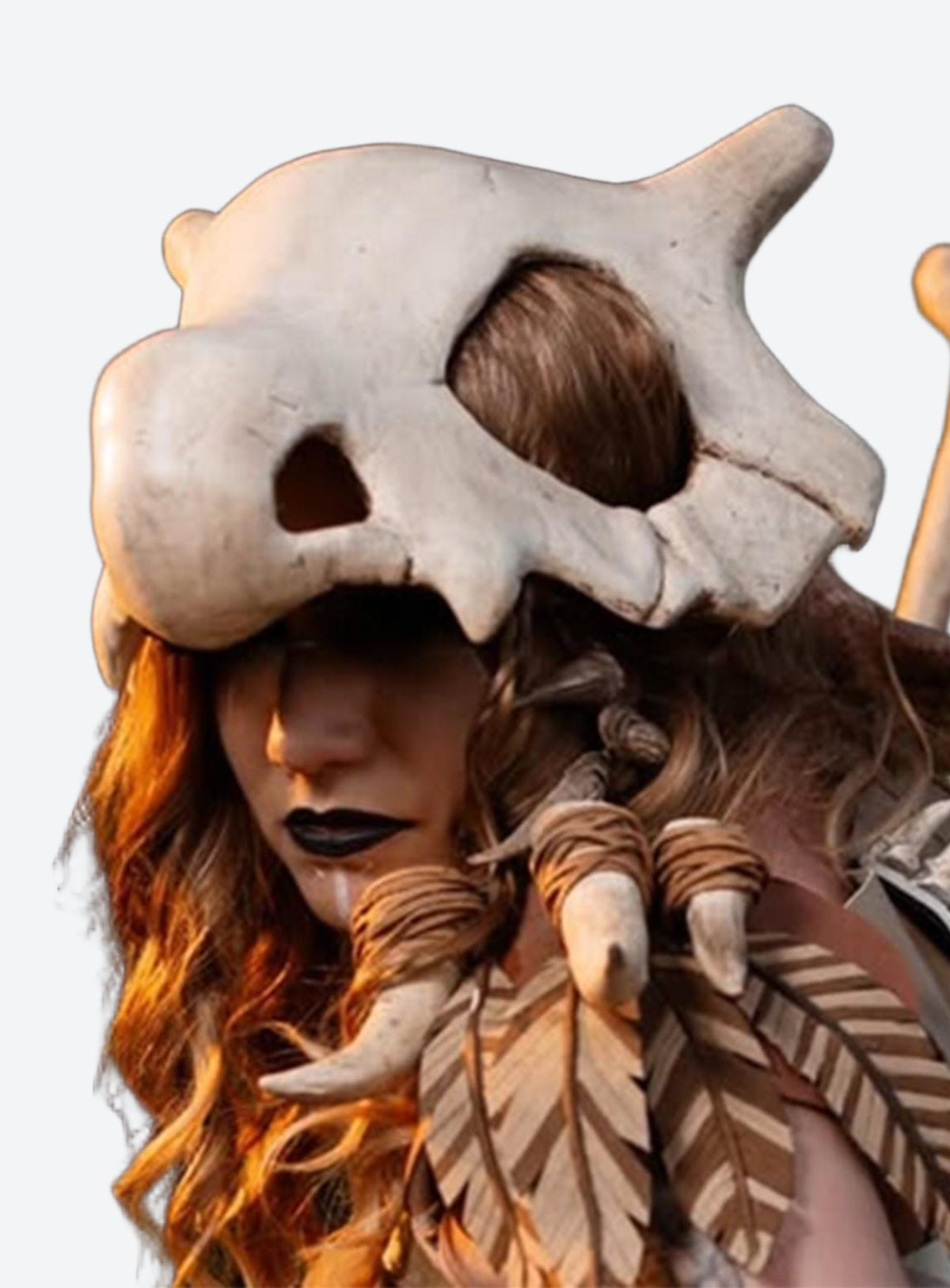 Bone-style Cubone skull helmet displayed against a plain studio background