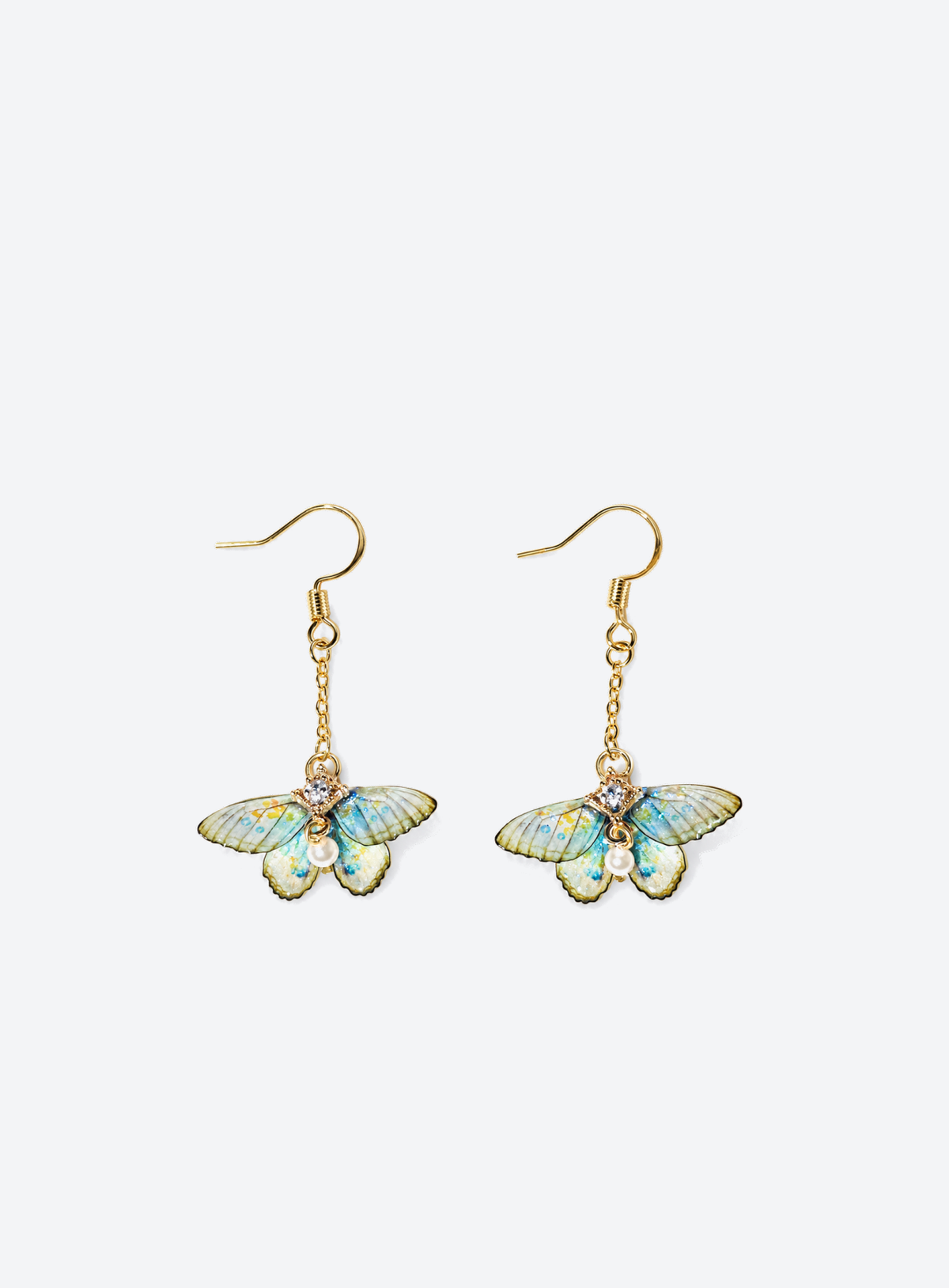 Iridescent Butterfly Earrings