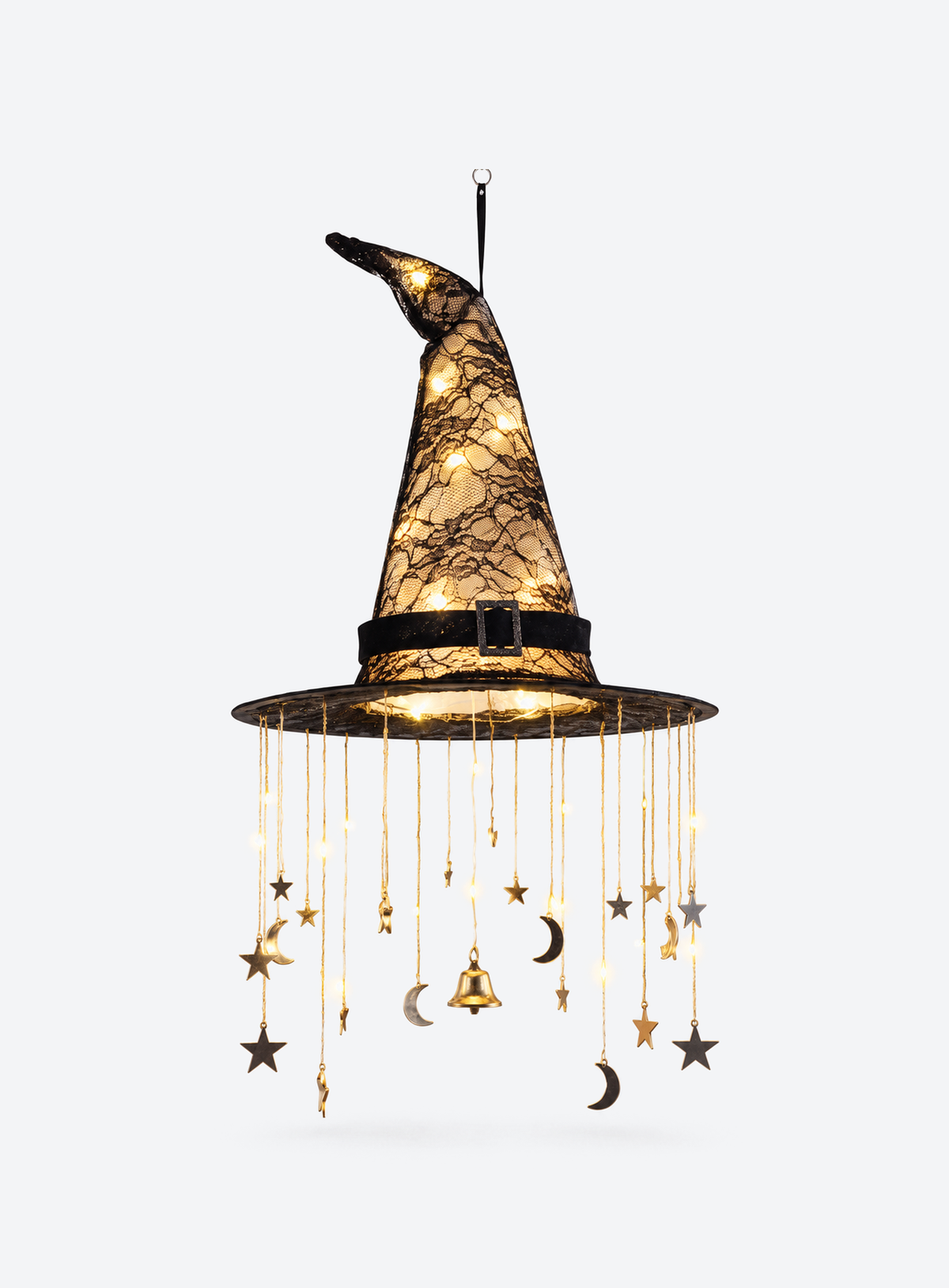 LED Witch Hat Wind Chime