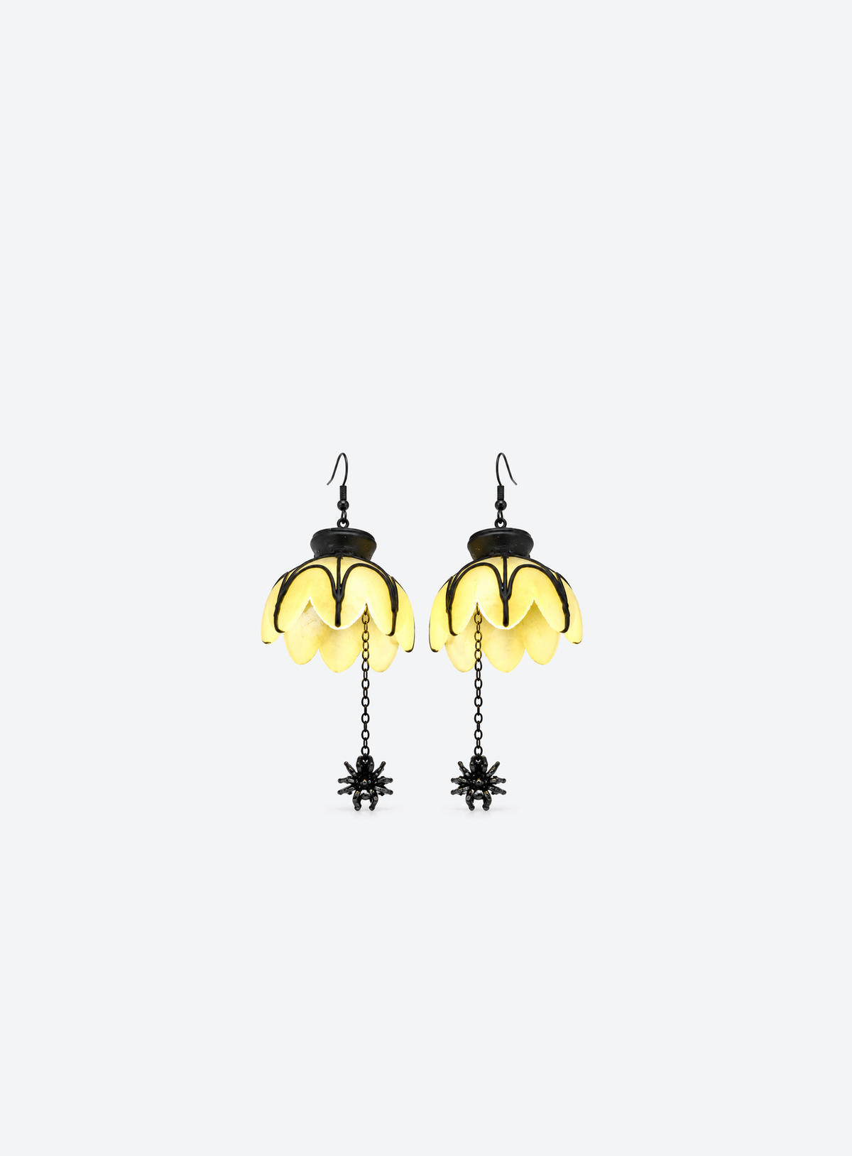Light-Up Spider Web Earrings