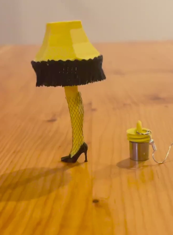 A Christmas Story Leg Lamp Earrings