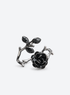 Resin rose ring with wire-wrapped details