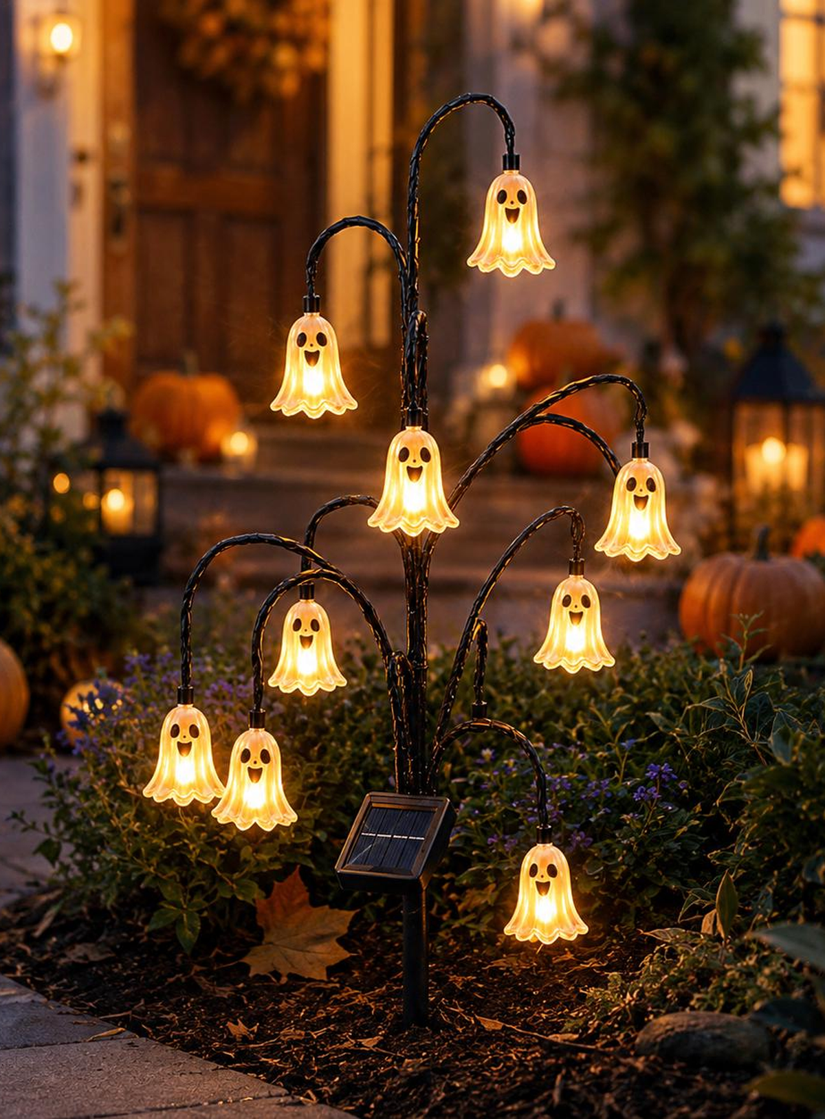 Solar Ghost Halloween Yard Stake